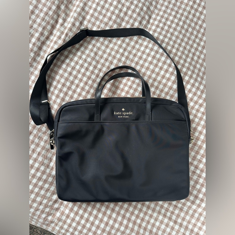 NWOT Kate Spade Black Laptop Bag